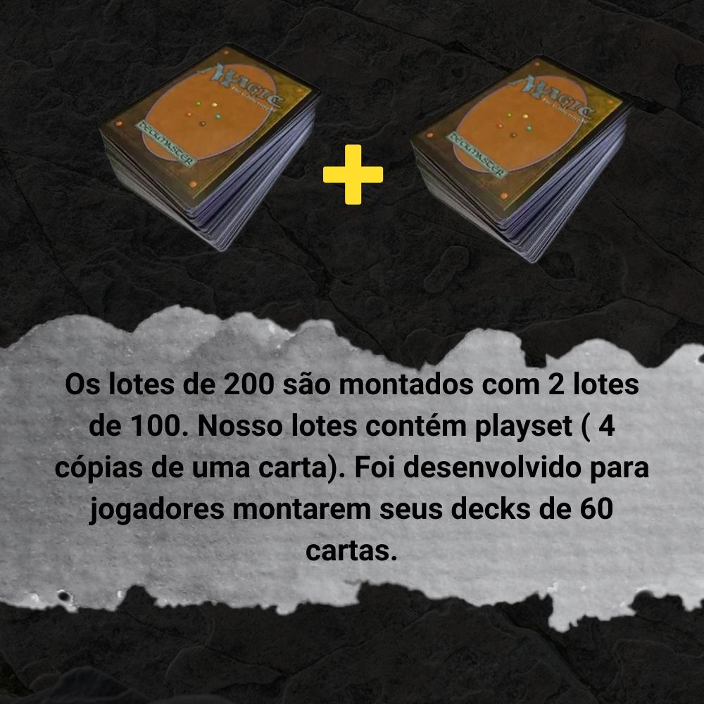 ORIGINAL - Lote de 200 cartas ALEATÓRIAS Magic the Gathering