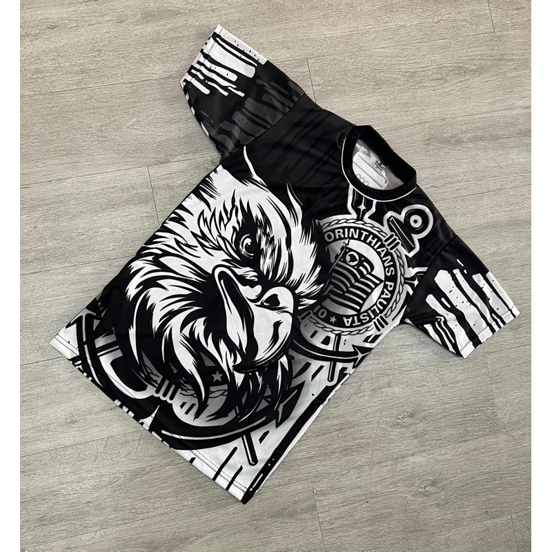 Camiseta Gaviões da fiel torcedor tecido leve malha premium