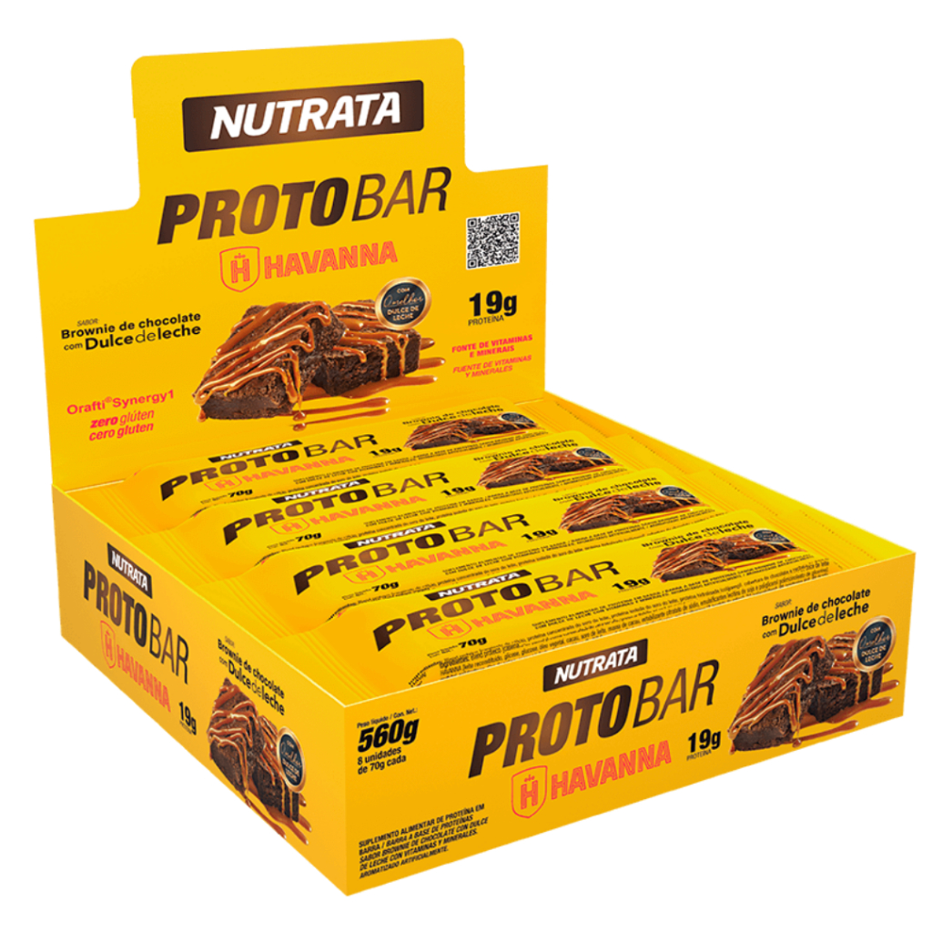 Barra de Proteína Protobar 70g Display Com 8 und ou 9 unidade Nutrata