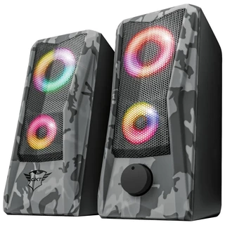 Caixa de Som Gamer Slayer G500 Efeitos LED RGB Com Controle De Volume Computador Pc Notebook Potente