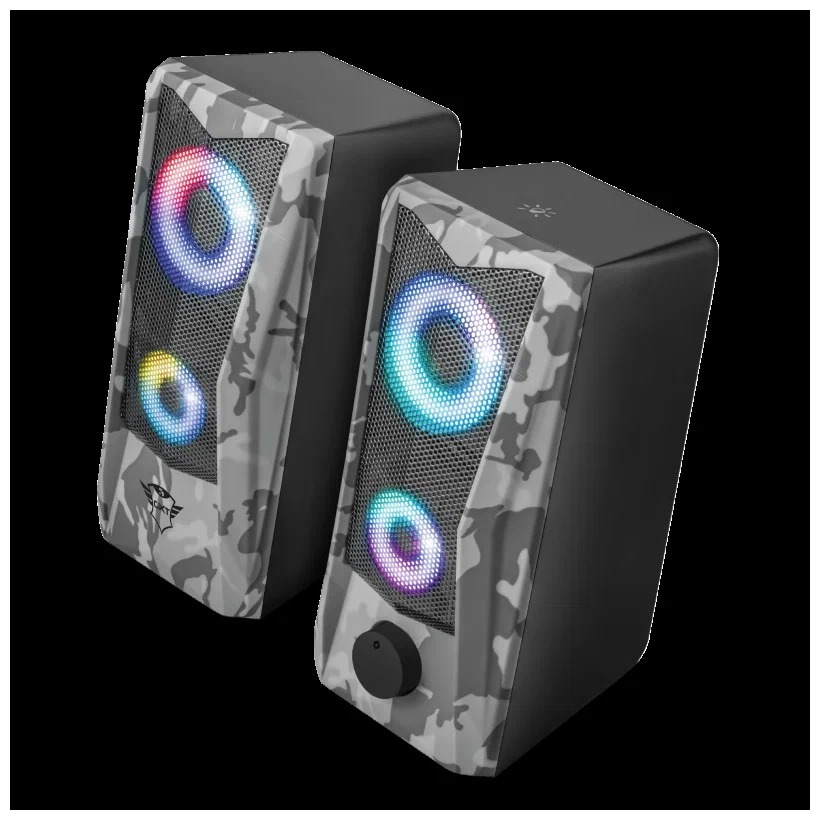 Caixa de Som Gamer Slayer G500 Efeitos LED RGB Com Controle De Volume ...