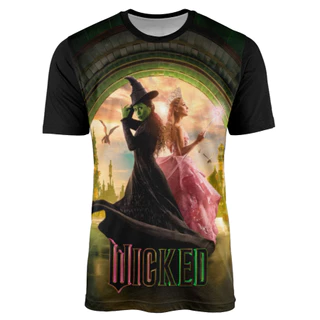 Camisa Filme Wicked Poster Musical Elphaba Glinda Ariana Grande