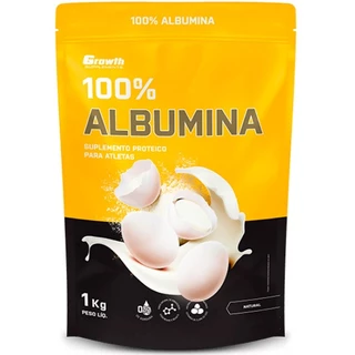 Albumina Pura (80% Proteína) - 1000g - Growth Supplements