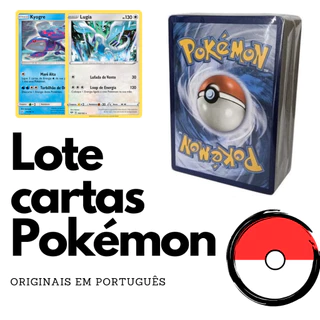 Kit de cartas Pokémon tcg sem repetidas com 20, 50 ou 100 cartas originais em português cartinhas em Oferta na Shopee