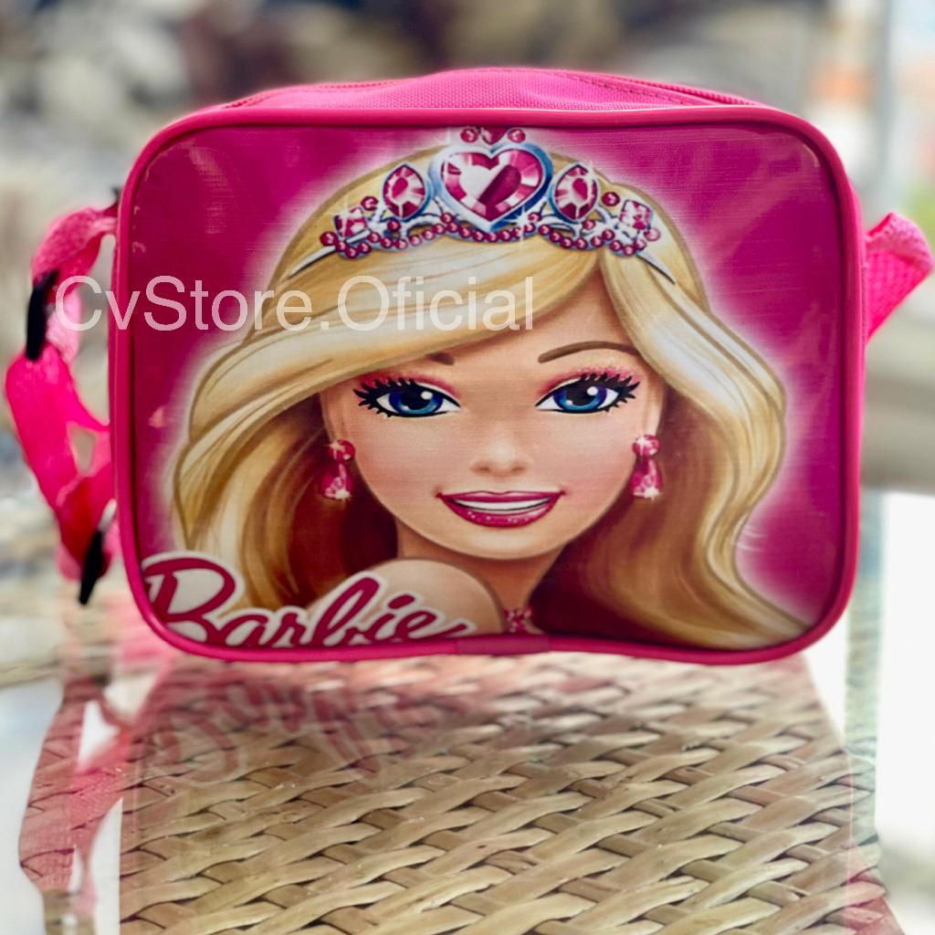 Bolsa Infantil Barbie Transversal De Ombro Bolsinha Passeio Creche