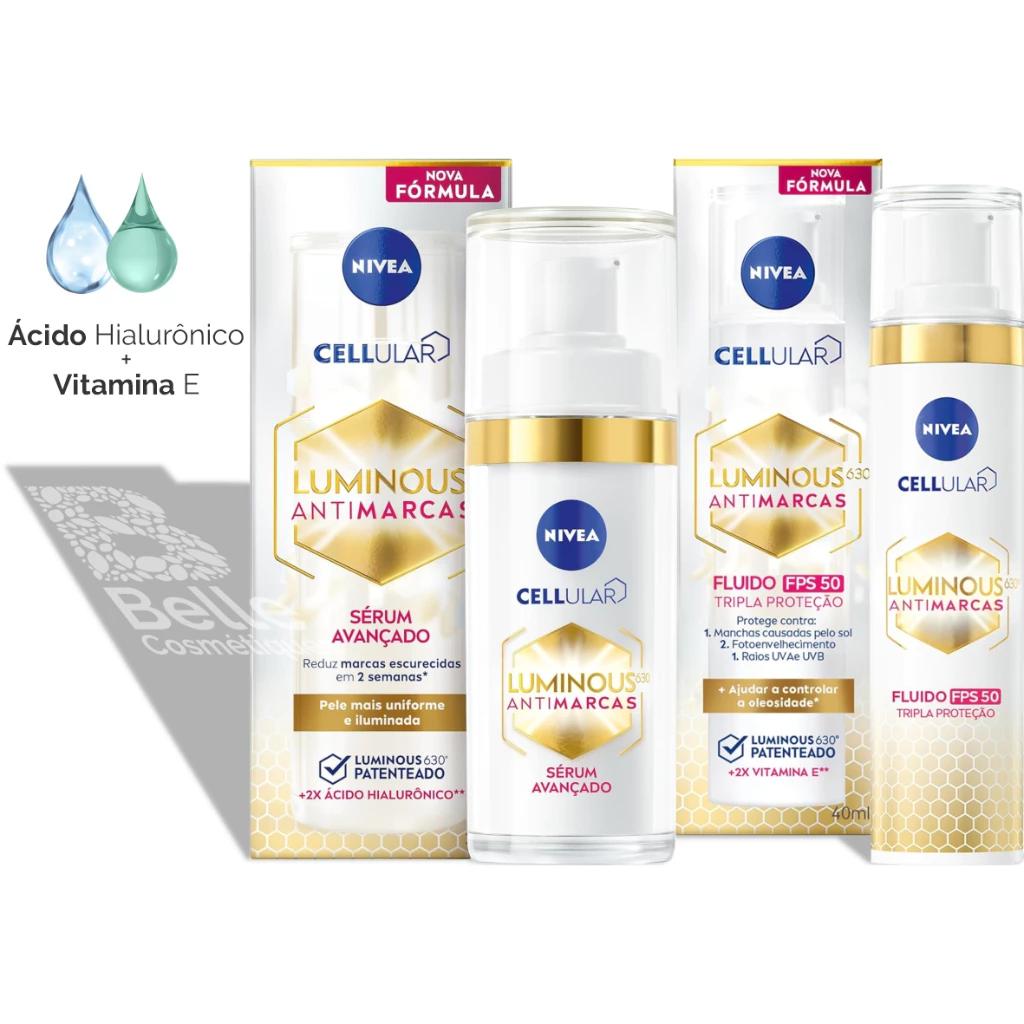 Nivea Cellular Luminous630 Antispot Sérum 30ml e Fluído Preventivo 40ml