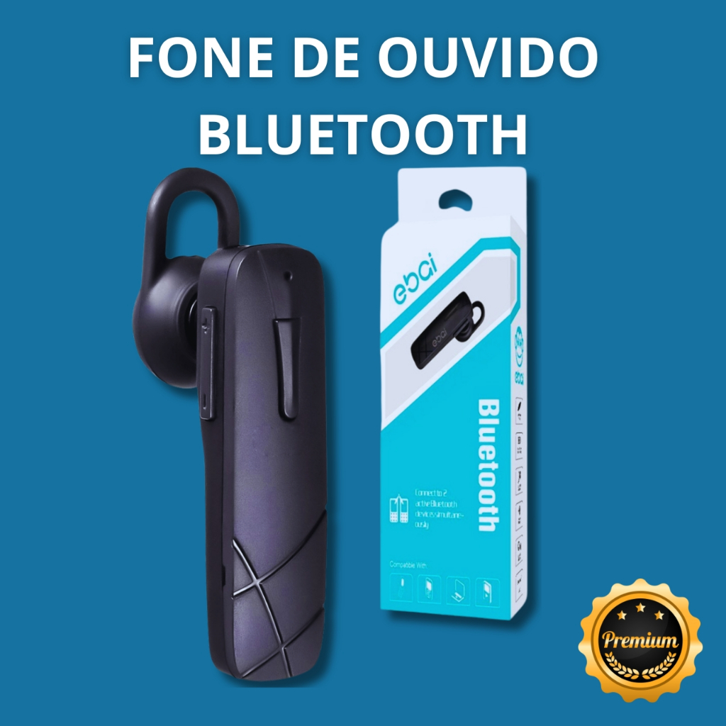Fone De Ouvido Bluetooth Sem Fio Para Celular Android Com Microfone ...