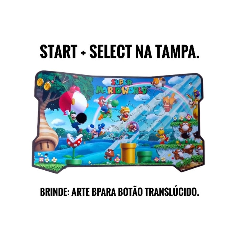 Caixa para controle Arcade - Kit sanwa -Aqua Pc