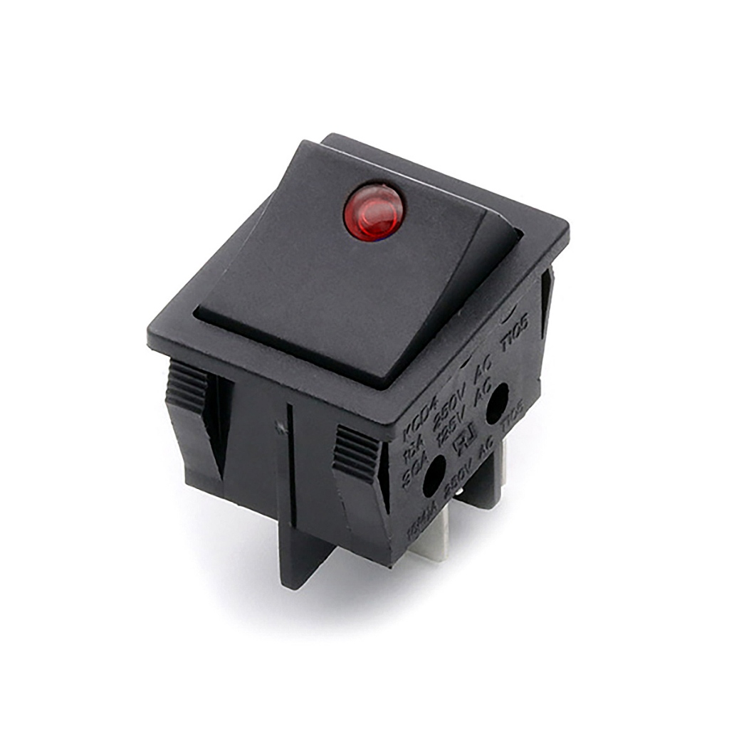 Interruptor Botão On/off Retangular Com Led 30a 250v Kcd4 | Shopee Brasil
