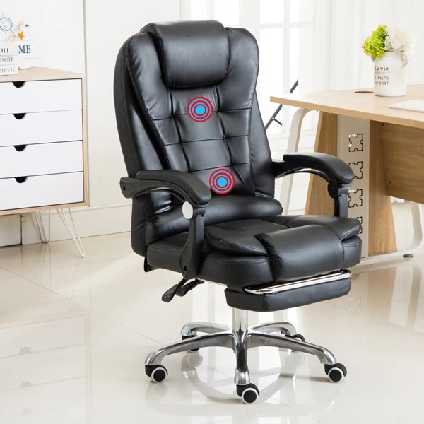 Cadeira De Escritório Presidente Reclinável Ergonômica com Massagem