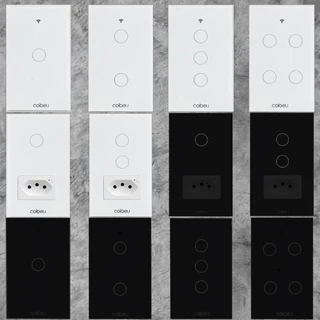 COIBEU Tuya WiFi Interruptor Inteligente Touch com Controle Remoto Sem Fio para Alexa e Google Home