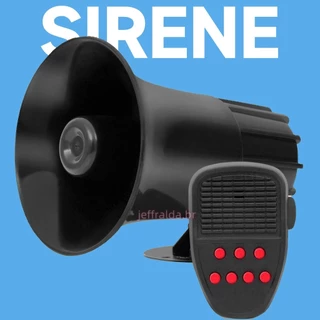 Sirene Policia Tipo Rontan Megafone 7 Tons Carro Moto Alarme
