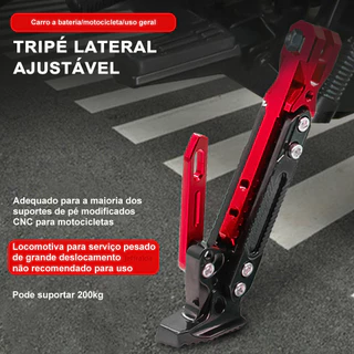 Descanso para Moto Cavalete Pezinho Regulável Universal Esportivo com Mola Várias Cores