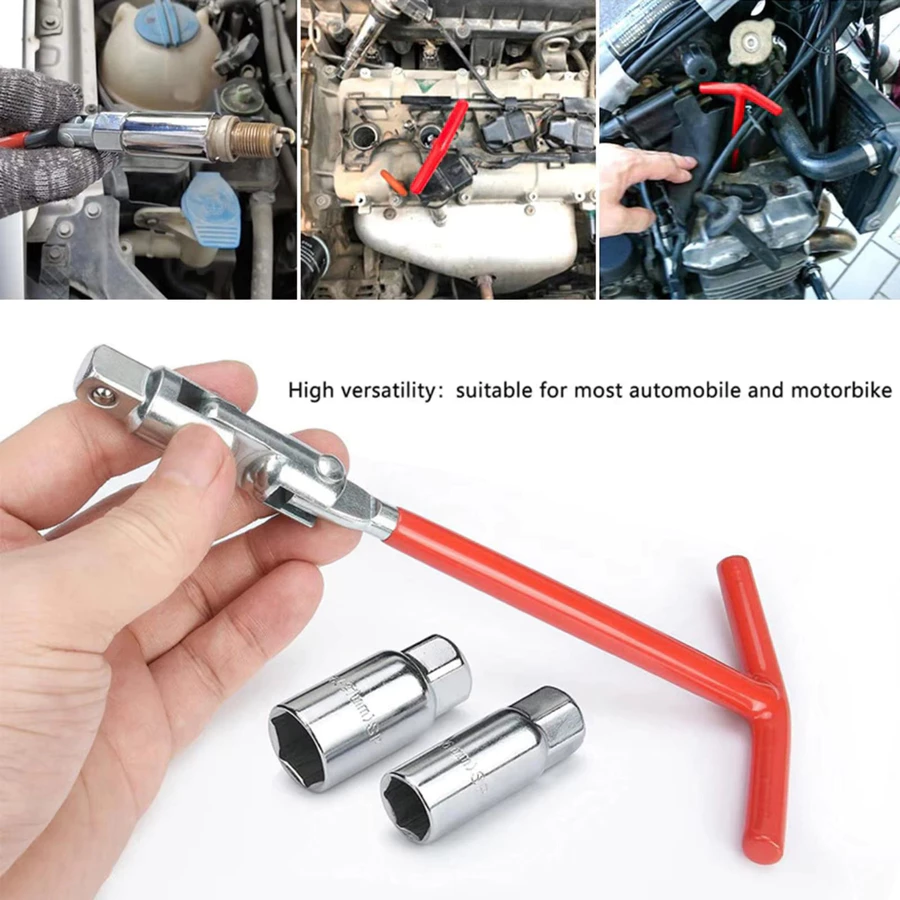 Chave de Vela Universal Articulada 16mm/21mm para Carros e Motos - foto 3