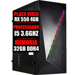 Pc Gamer Intel I5 6 Geração / Placa Video Rx 4gb Ddr5 / 32gb Ram Ddr4 / Ssd 480gb