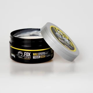Pasta Wax Toque Seco FOX FOR MEN 80g Fixação Forte Efeito Natural Modelador Masculino Original