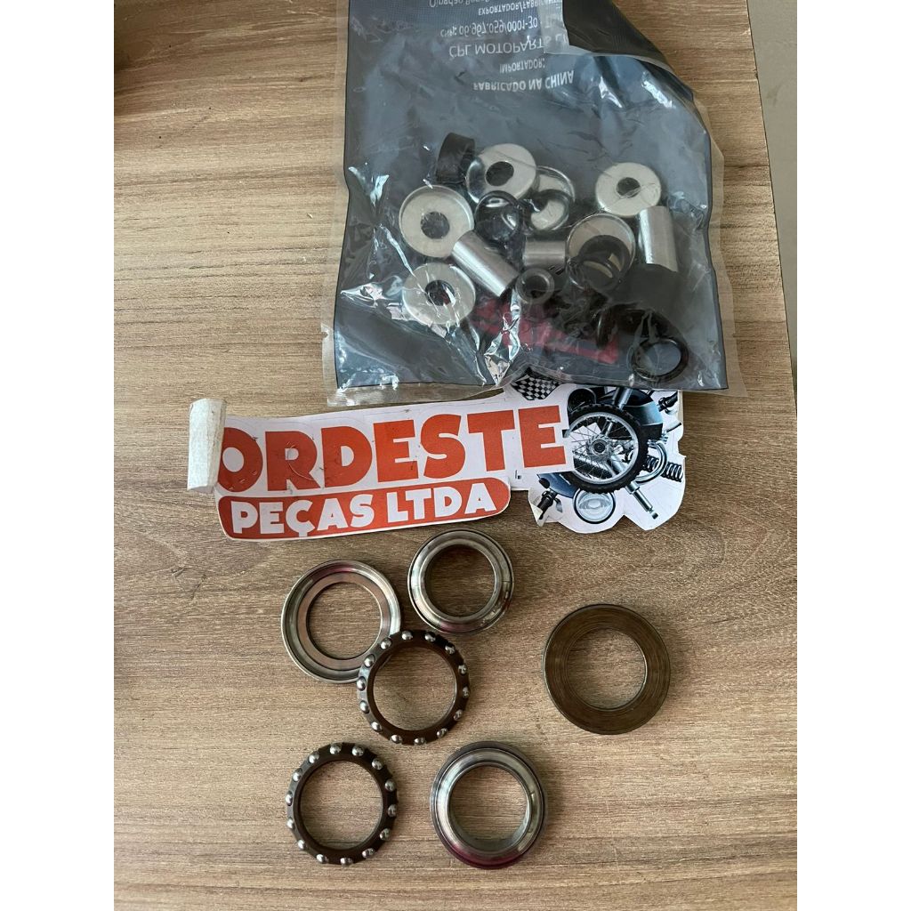 Caixa direção + kit bucha suspensão traxx star 50