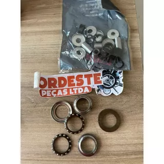 Caixa direção + kit bucha suspensão traxx star 50