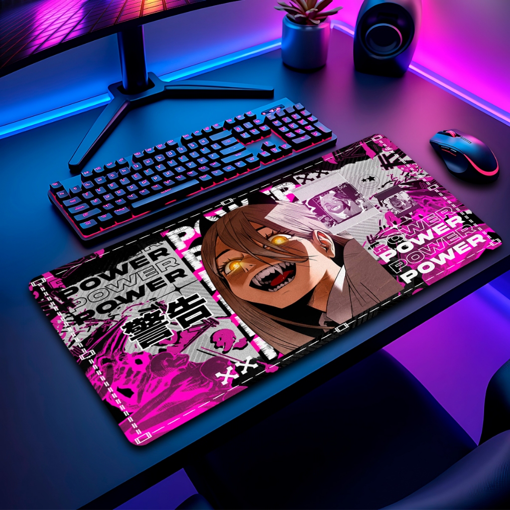 Mouse Pad Himiko Tog Gamer Antiderrapante Grande Diversas Estampas Personalizado 90x40 M767