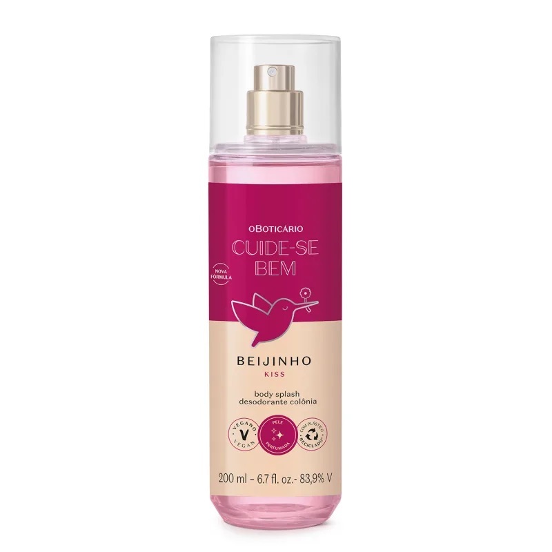 Perfume Body Splash Desodorante Colônia Cuide-Se Bem Beijinho 200ml O Boticário em Oferta na Shopee