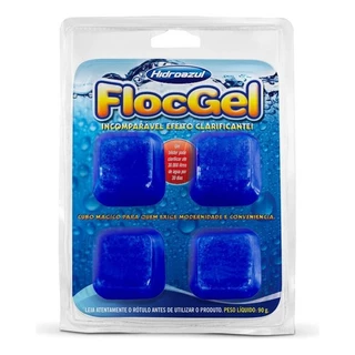 Floc Gel Clarificante Hidroazul 4 pastilhas de 90 gramas