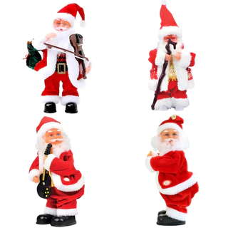 Papai Noel Boneco Musical Com Movimento E Música Decoração Natalina Promoção Natal