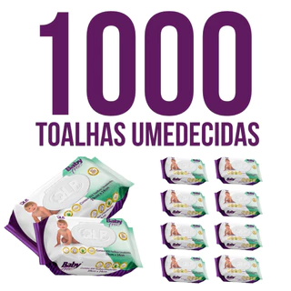 Caixa com 10 Lenços/Toalhas Umedecidas Baby Free c/ 100 Unidades Cada – Tampa FlipTop em Oferta na Shopee