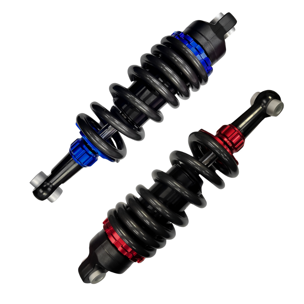 Amortecedor Nxr Bros125 Bros150 Bros160 Xre190 Com Regulagem Azul Vermelho