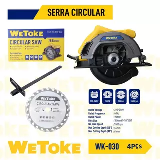 Serra Circular Ajustável Para Madeira 1500W 110V ou 220V Promoção