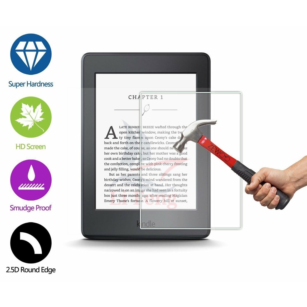 Película de Vidro Temperado Kindle 11ª Geração 2022 /Paperwhite5ª 6.8" /658 10ª Geração Básico