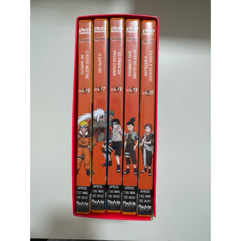 box naruto vol 1 5 dvds em Promoção na Shopee Brasil 2026