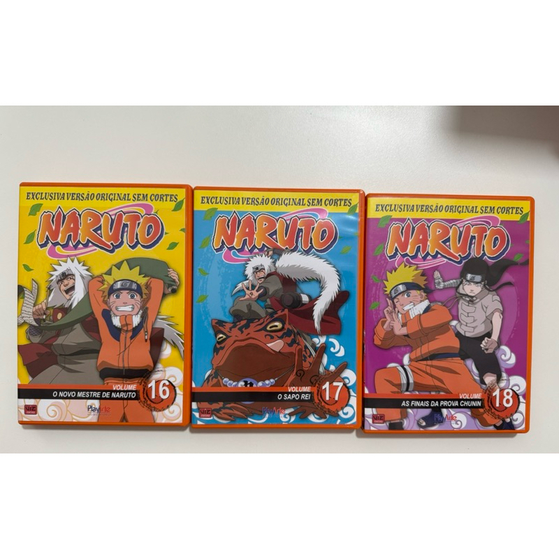 Box DVDs Naruto Clássico original Play Arte Home Vídeo. | Shopee