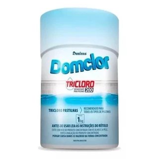 Cloro Piscina Pastilha Tricloro 5 pastilhas de 200 gramas - Domclor