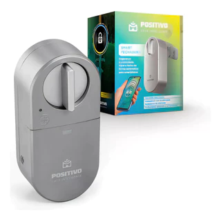 Fechadura Digital Smart Inteligente Positivo Wi-fi Prateada