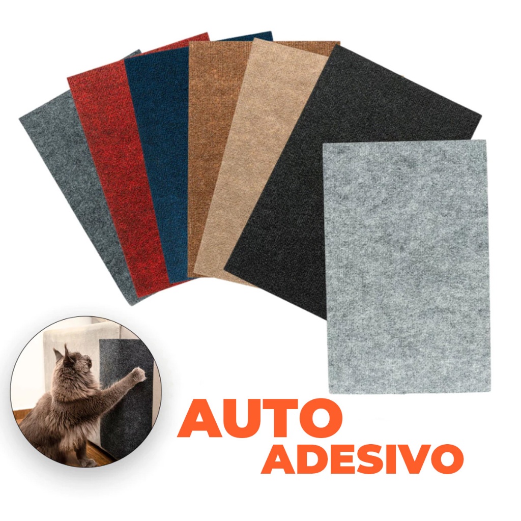 Promoção Kit Arranhador Adesivo Para Gatos Protedor Canto Sofá Cama Box