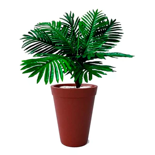 Vaso de Planta Atenas Com Bordas Café 45cm Pvc Afort em Oferta na Shopee