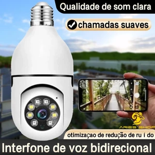 Mini IP Câmera Wifi sem fio visão noturna microfone auto falante acesso remoto aplicativo