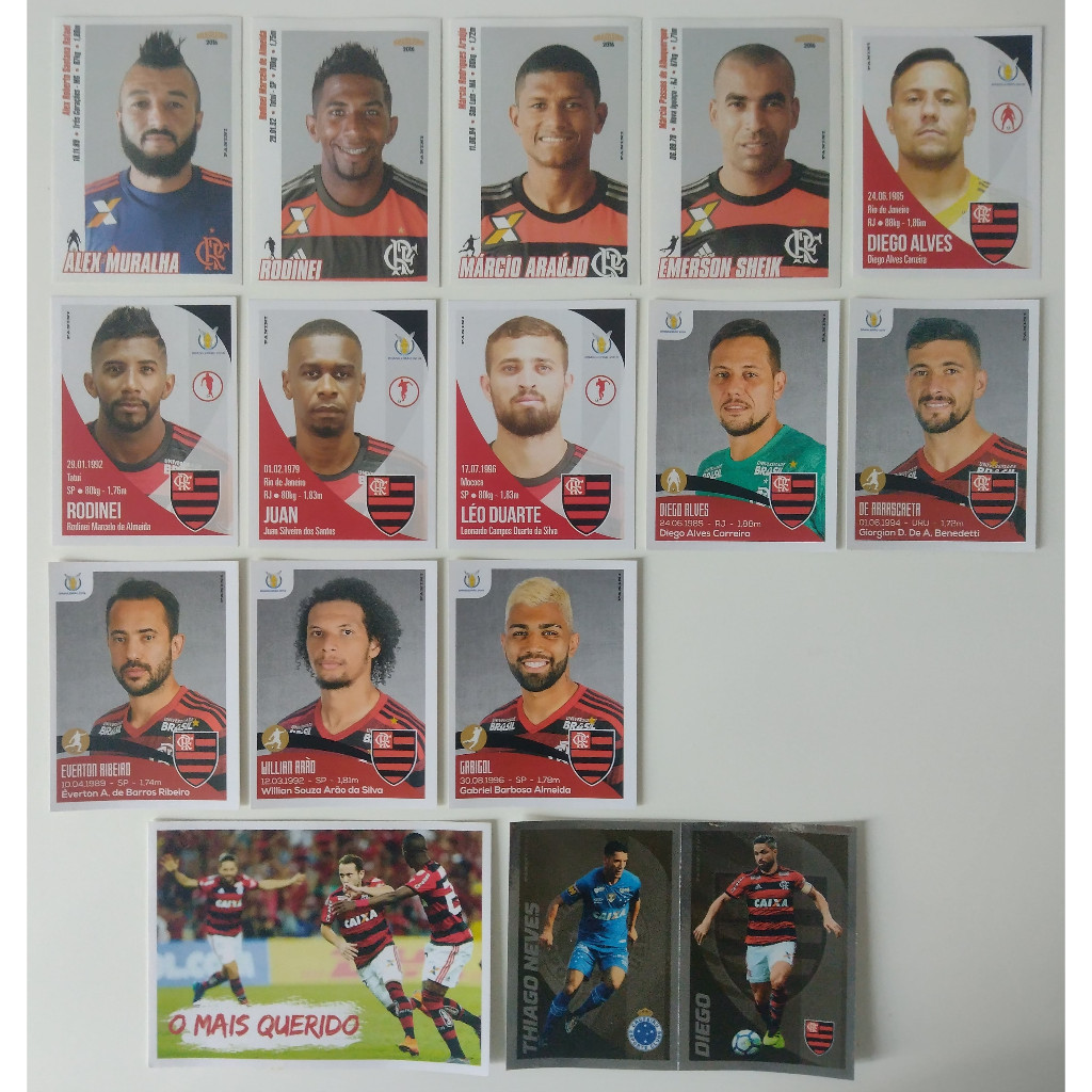 Lote Flamengo - Figurinhas Brasileirão | Shopee Brasil