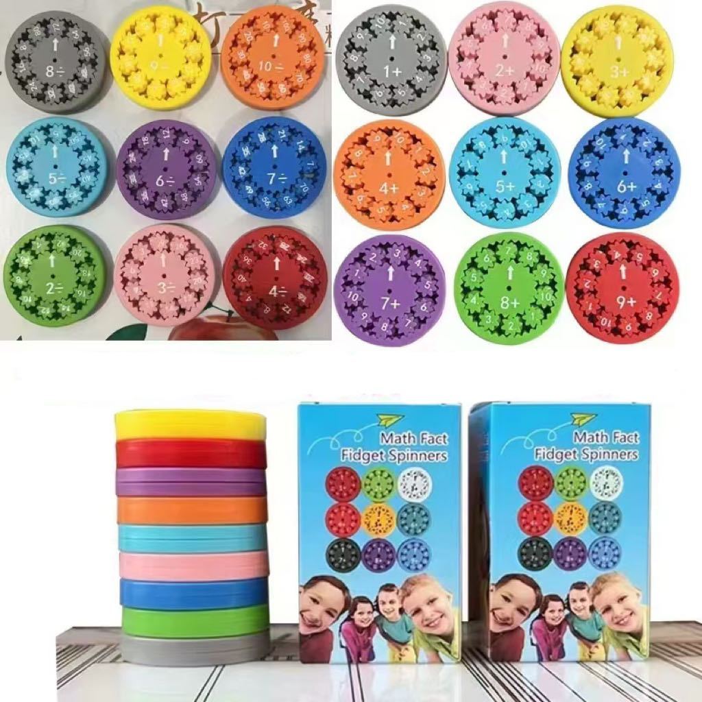 Kit de 9 Spinner Matemático Fidget Spinners, Brinquedo interativo e ...