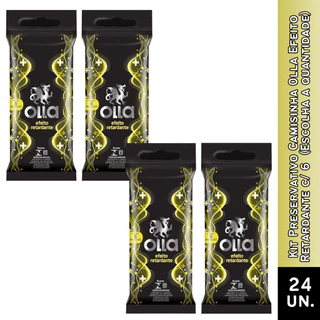 Kit Preservativo Camisinha Olla Efeito Retardante c/ 6 (Escolha a quantidade)
