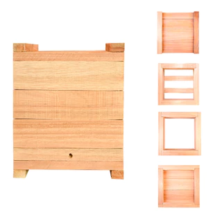 Caixa de Abelha Modelo INPA (18 x 18) Mandaguari, Mandaçaia, Uruçu, Benjoi, Canudo em Oferta na Shopee