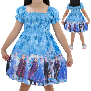 Vestido Infantil Personagens Temáticos Menina