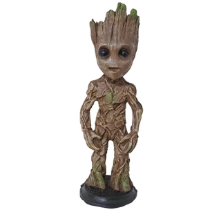 BONECO COLECIONÁVEL ESTÁTUA ACTION FIGURE BABY GROOT GUARDIÕES DA GALÁXIA MARVEL VINGADORES RESINA em Oferta na Shopee