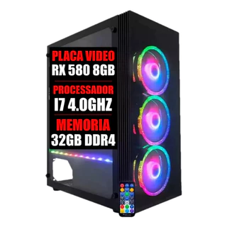 Pc Gamer Intel I5 6 Geração / Placa Video Rx 580 8gb / 32gb Ram Ddr4 / Ssd 480gb