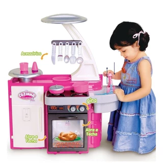 Cozinha Infantil Classic Fogão Pia Geladeira Cotiplas