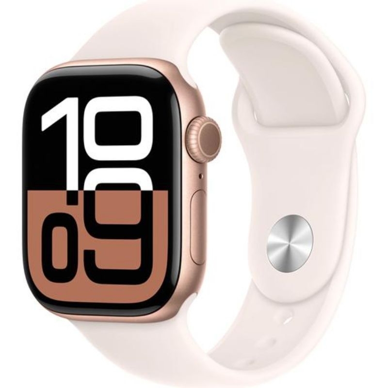 Apple Watch Series 10 42 MM/s/M MWWH3AM A2997 GPS - Rose Gold Aluminum/Light Blush Sport