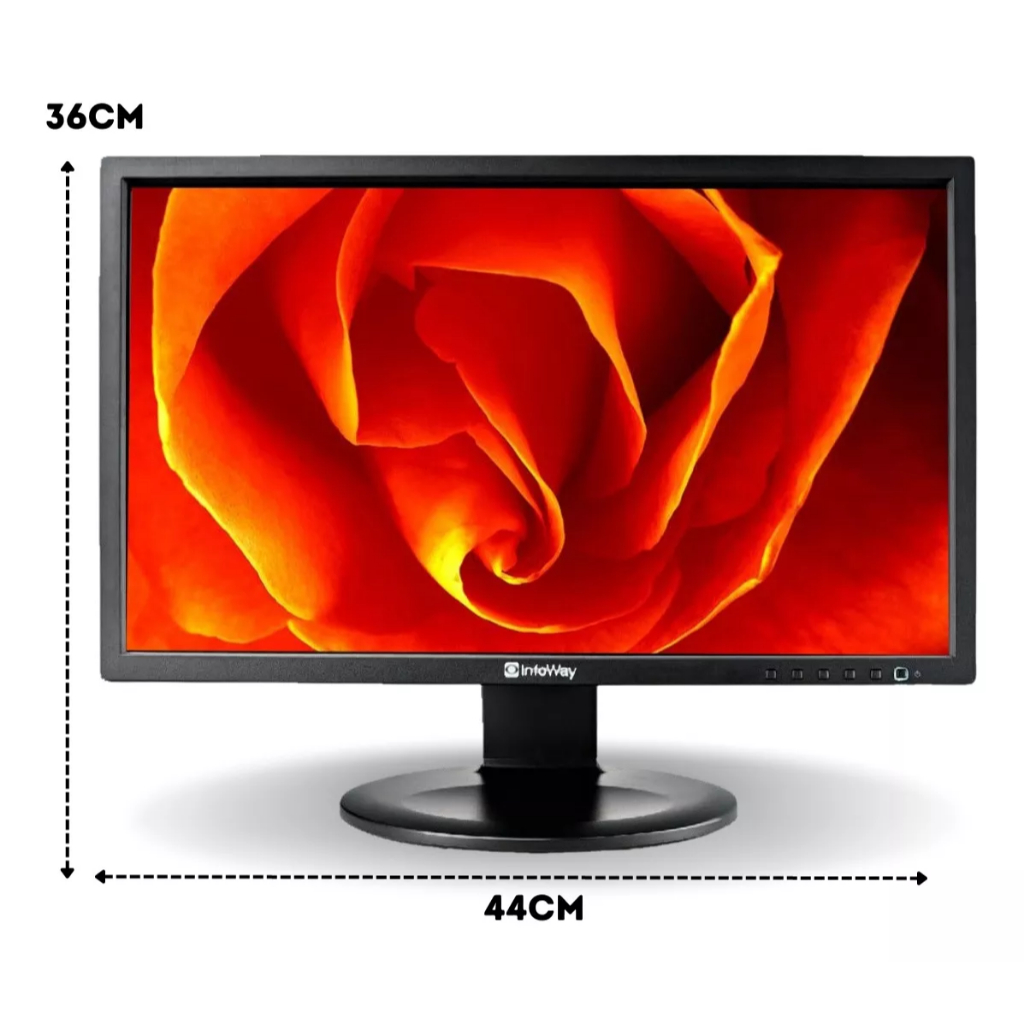 Monitor barato LED Giratório 19” polegadas Alta Resolução e Conforto ...