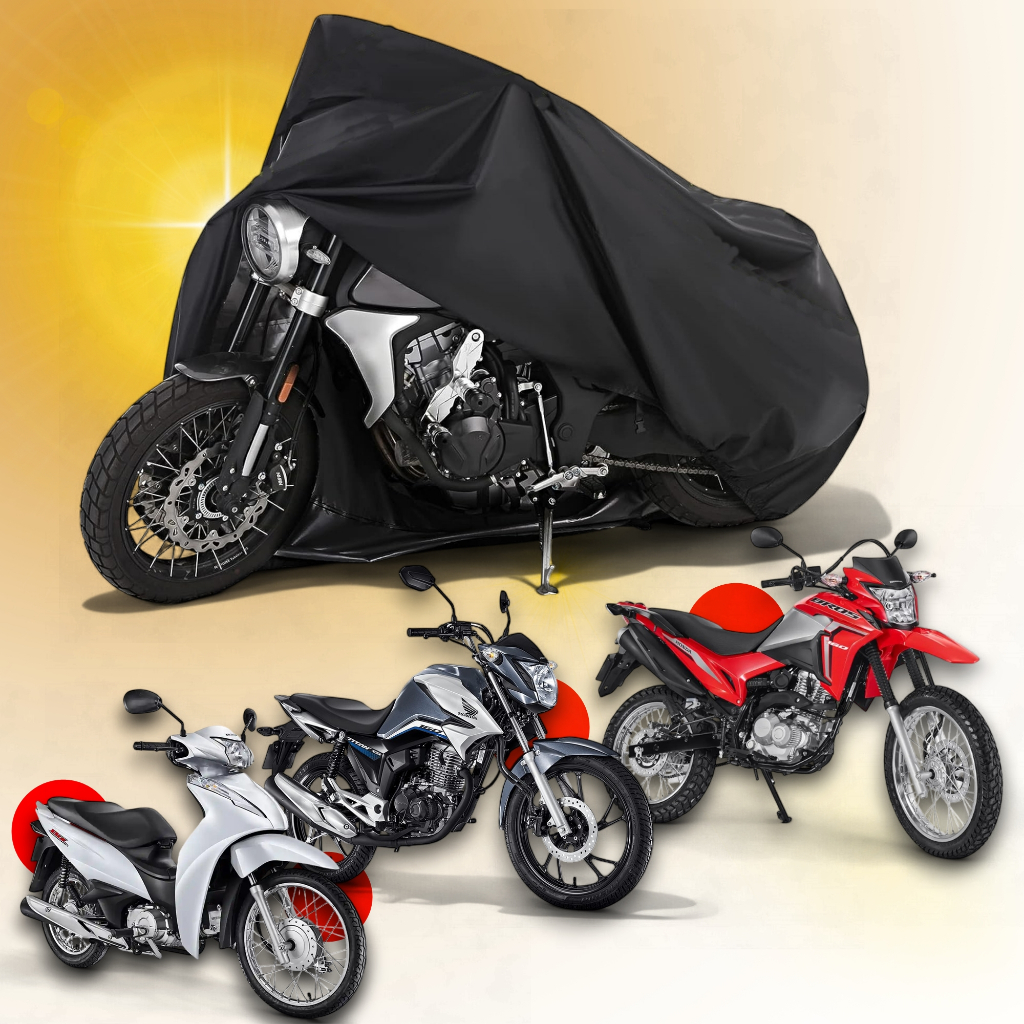 Capa De Cobrir Moto Uv Protetora Sol Chuva Impermeável P M G