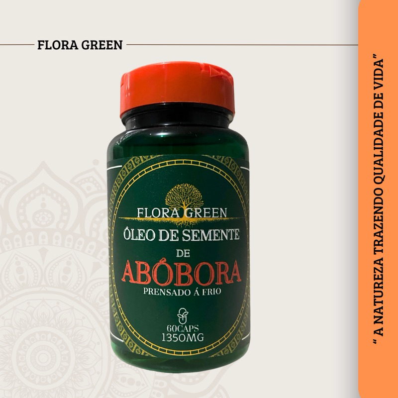 ÓLEO DE SEMENTE DE ABÓBORA 1350MG FLORA GREEN