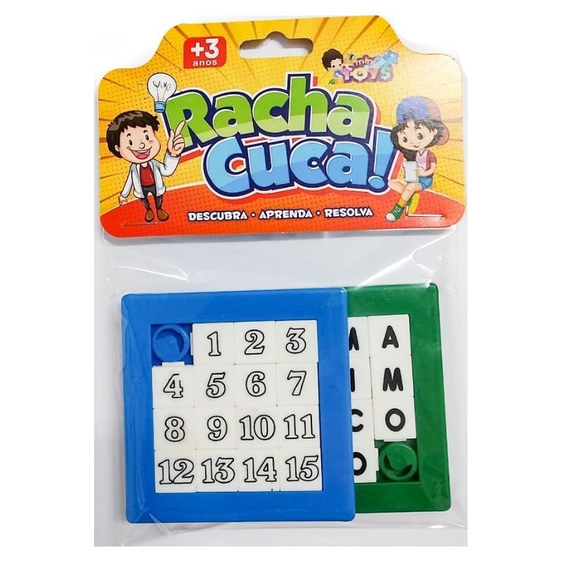 Brinquedo Racha Cuca C/2 Peças Letras E Números | Shopee Brasil